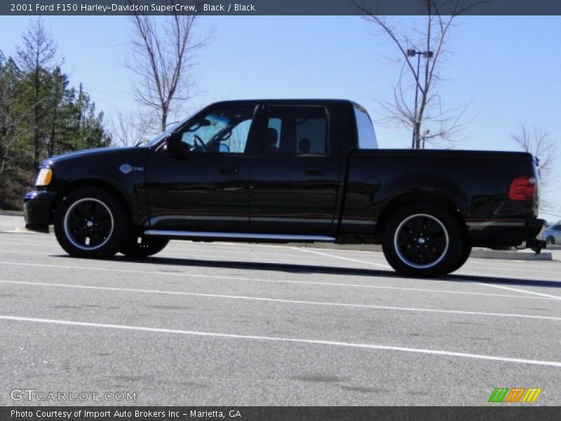 Black / Black 2001 Ford F150 Harley-Davidson SuperCrew