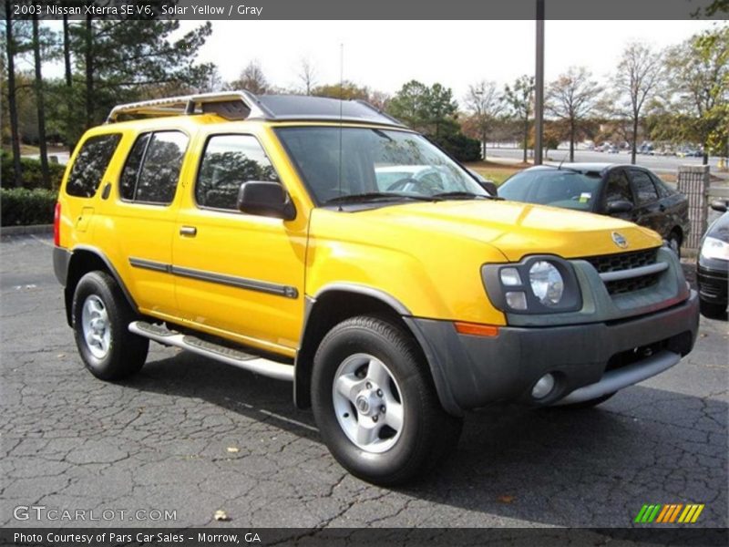 Solar Yellow / Gray 2003 Nissan Xterra SE V6