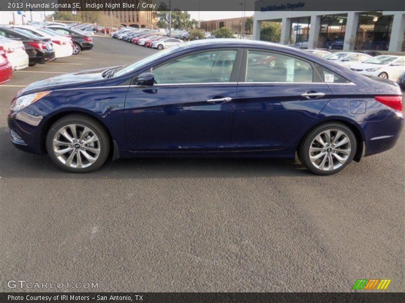 Indigo Night Blue / Gray 2013 Hyundai Sonata SE