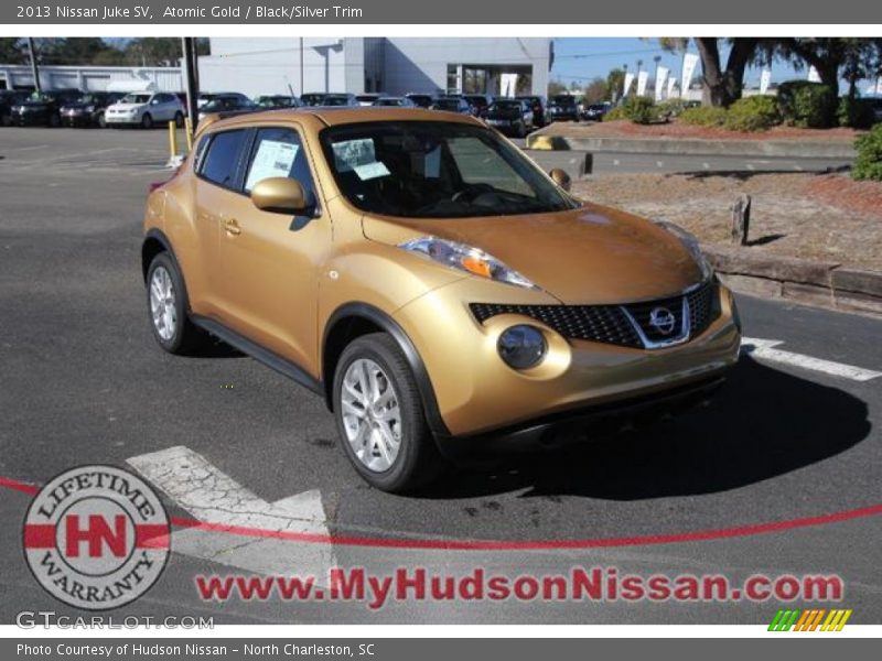 Atomic Gold / Black/Silver Trim 2013 Nissan Juke SV