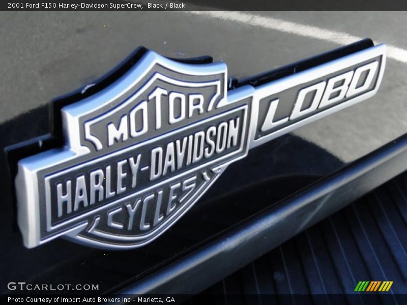 Black / Black 2001 Ford F150 Harley-Davidson SuperCrew