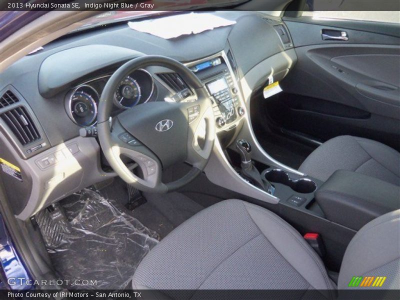 Indigo Night Blue / Gray 2013 Hyundai Sonata SE