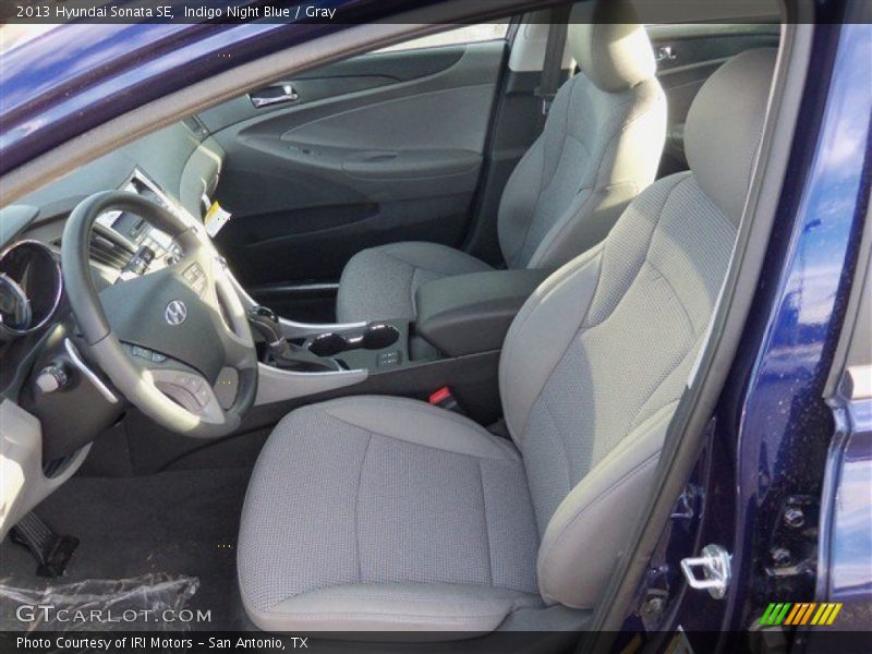 Indigo Night Blue / Gray 2013 Hyundai Sonata SE