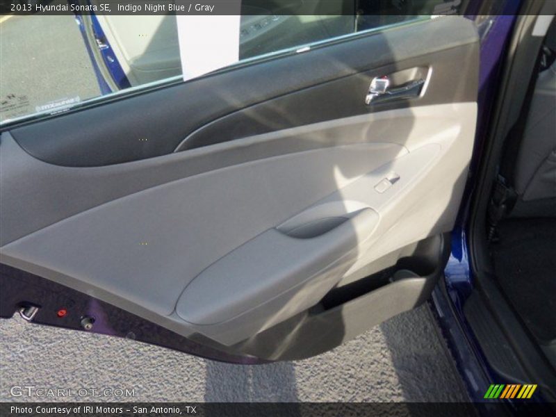 Indigo Night Blue / Gray 2013 Hyundai Sonata SE