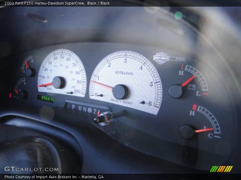 Black / Black 2001 Ford F150 Harley-Davidson SuperCrew