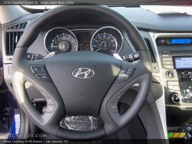 Indigo Night Blue / Gray 2013 Hyundai Sonata SE