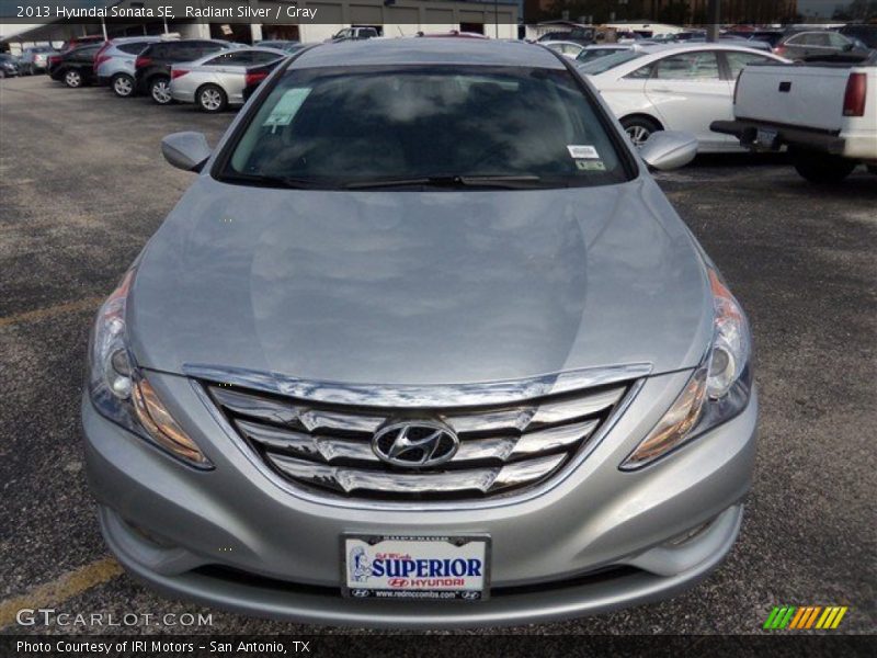 Radiant Silver / Gray 2013 Hyundai Sonata SE
