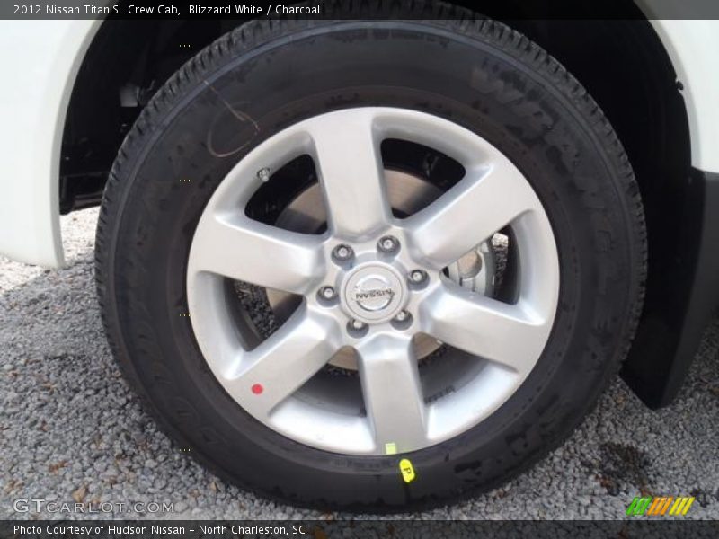 Blizzard White / Charcoal 2012 Nissan Titan SL Crew Cab