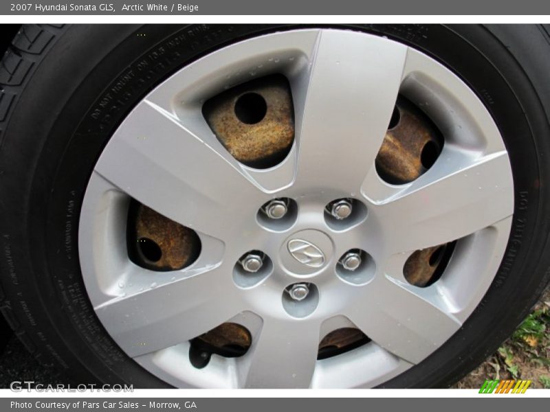 Arctic White / Beige 2007 Hyundai Sonata GLS