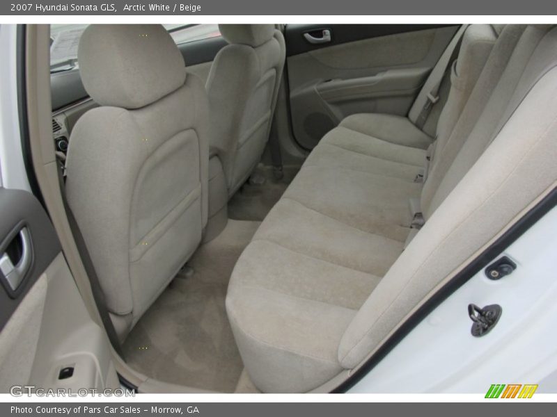 Arctic White / Beige 2007 Hyundai Sonata GLS