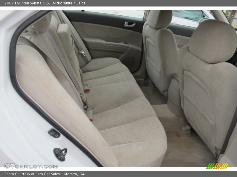Arctic White / Beige 2007 Hyundai Sonata GLS