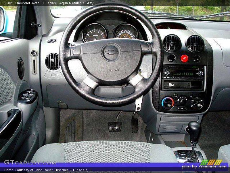 Aqua Metallic / Gray 2005 Chevrolet Aveo LT Sedan