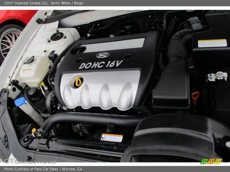 Arctic White / Beige 2007 Hyundai Sonata GLS
