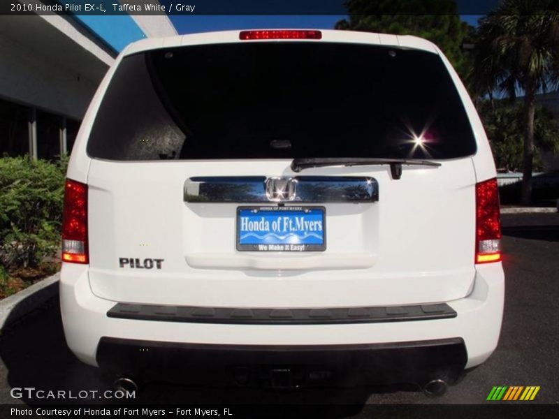 Taffeta White / Gray 2010 Honda Pilot EX-L