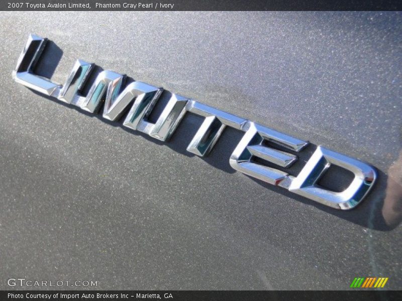 Phantom Gray Pearl / Ivory 2007 Toyota Avalon Limited