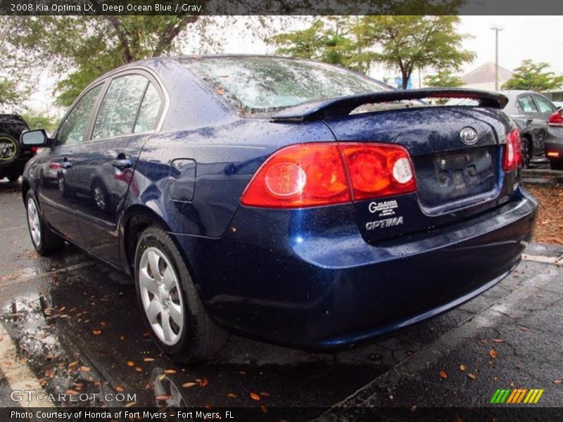 Deep Ocean Blue / Gray 2008 Kia Optima LX