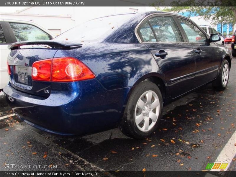 Deep Ocean Blue / Gray 2008 Kia Optima LX