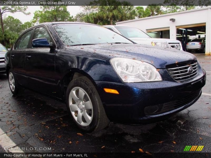 Deep Ocean Blue / Gray 2008 Kia Optima LX