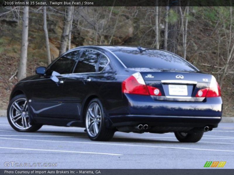 Twilight Blue Pearl / Stone 2006 Infiniti M 35 Sedan