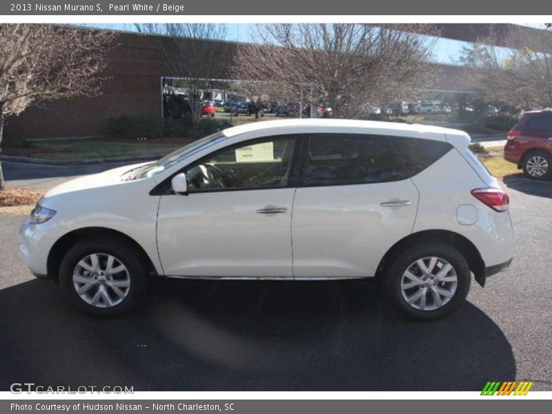 Pearl White / Beige 2013 Nissan Murano S