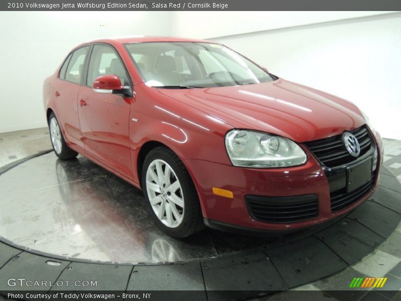 Salsa Red / Cornsilk Beige 2010 Volkswagen Jetta Wolfsburg Edition Sedan