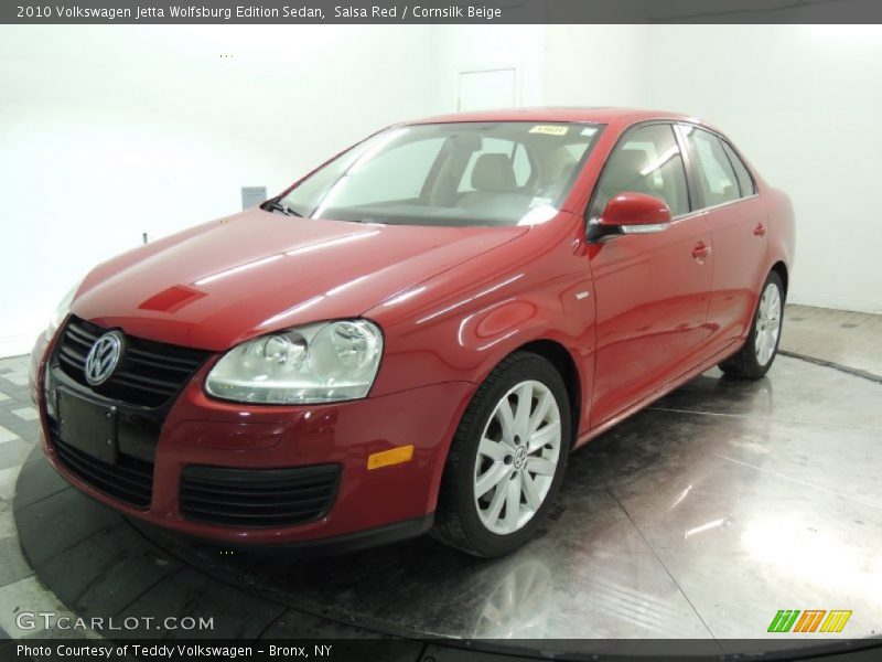 Salsa Red / Cornsilk Beige 2010 Volkswagen Jetta Wolfsburg Edition Sedan