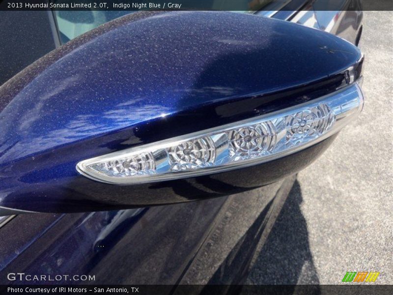 Indigo Night Blue / Gray 2013 Hyundai Sonata Limited 2.0T