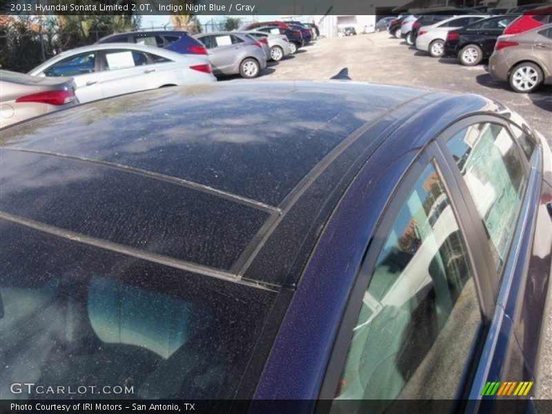Indigo Night Blue / Gray 2013 Hyundai Sonata Limited 2.0T