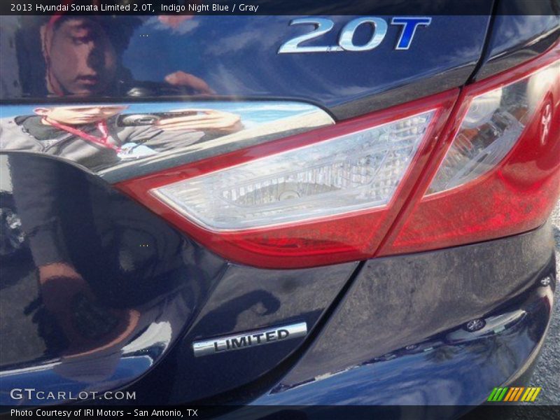 Indigo Night Blue / Gray 2013 Hyundai Sonata Limited 2.0T