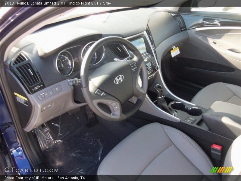 Indigo Night Blue / Gray 2013 Hyundai Sonata Limited 2.0T