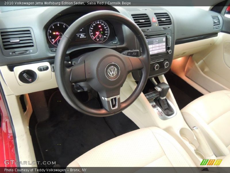 Salsa Red / Cornsilk Beige 2010 Volkswagen Jetta Wolfsburg Edition Sedan