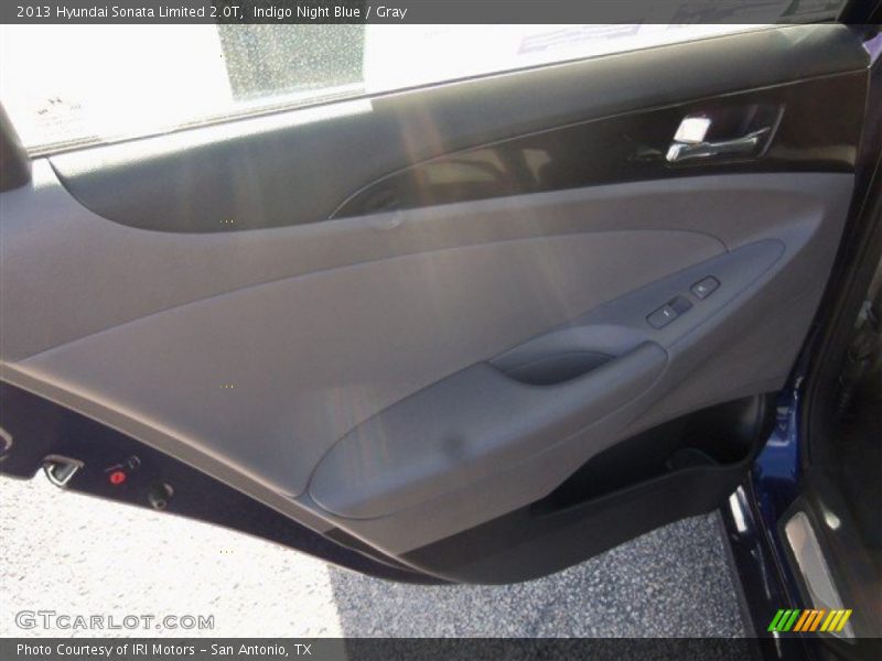 Indigo Night Blue / Gray 2013 Hyundai Sonata Limited 2.0T