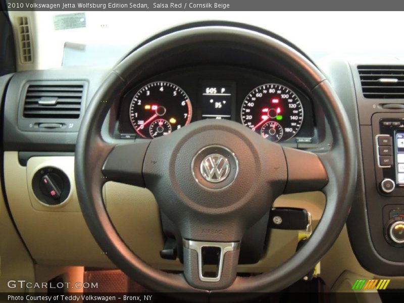 Salsa Red / Cornsilk Beige 2010 Volkswagen Jetta Wolfsburg Edition Sedan