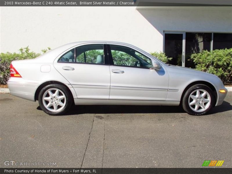 Brilliant Silver Metallic / Charcoal 2003 Mercedes-Benz C 240 4Matic Sedan