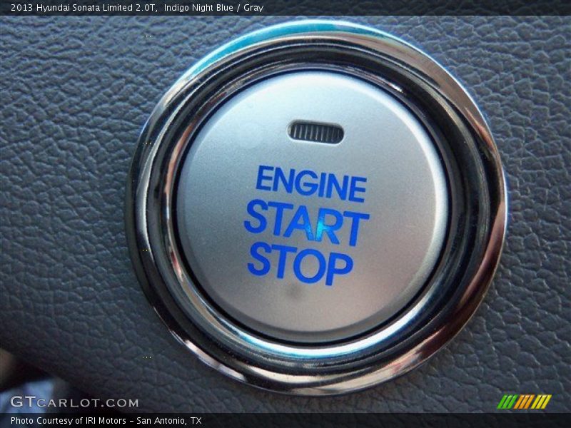 Indigo Night Blue / Gray 2013 Hyundai Sonata Limited 2.0T