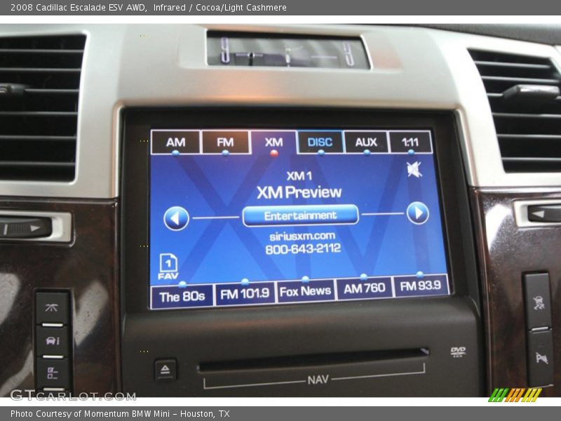 Infrared / Cocoa/Light Cashmere 2008 Cadillac Escalade ESV AWD