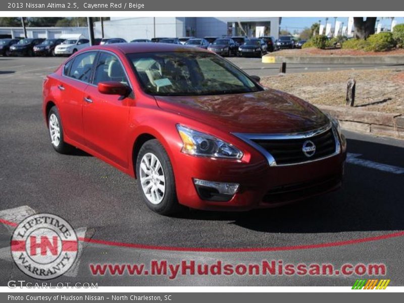 Cayenne Red / Beige 2013 Nissan Altima 2.5