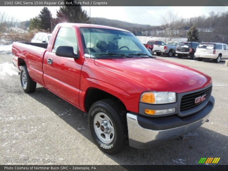 Fire Red / Graphite 2002 GMC Sierra 1500 Regular Cab 4x4