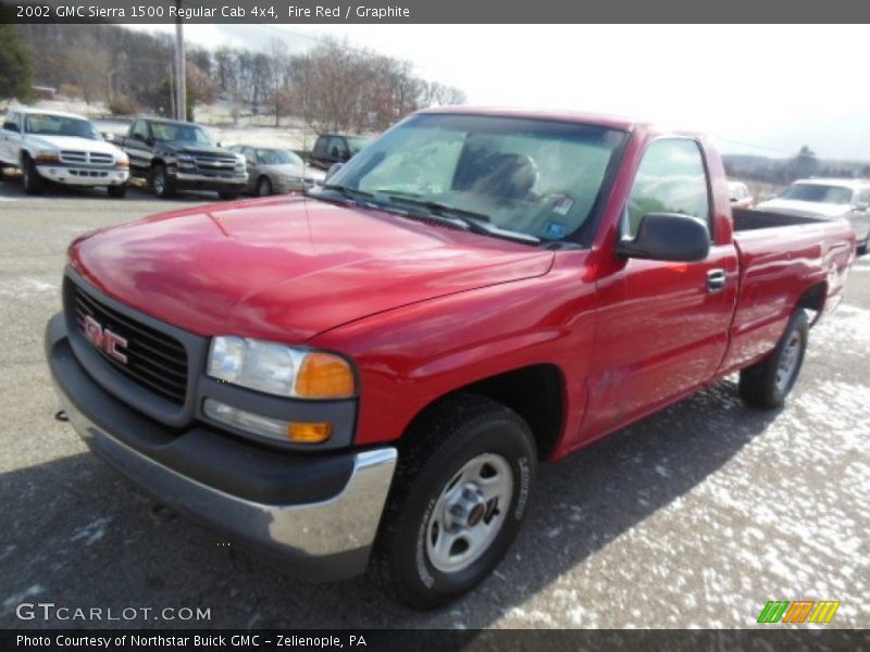 Fire Red / Graphite 2002 GMC Sierra 1500 Regular Cab 4x4