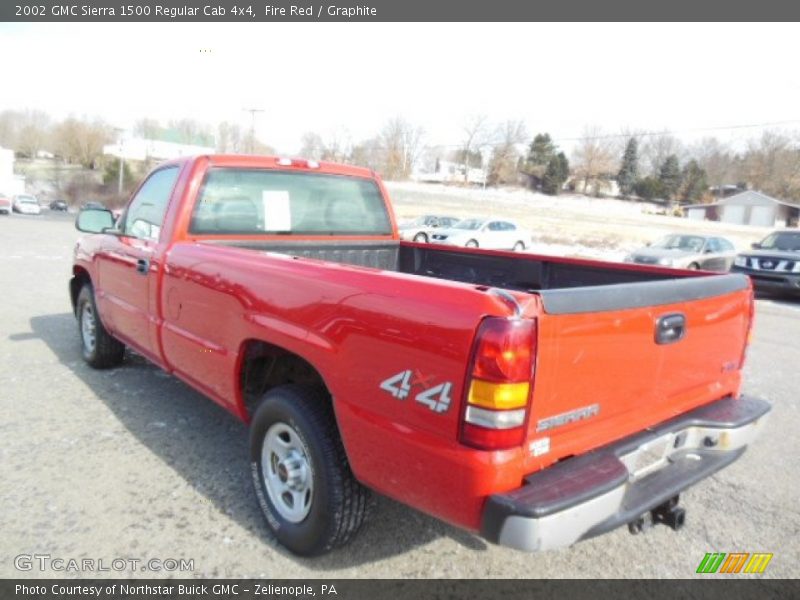 Fire Red / Graphite 2002 GMC Sierra 1500 Regular Cab 4x4