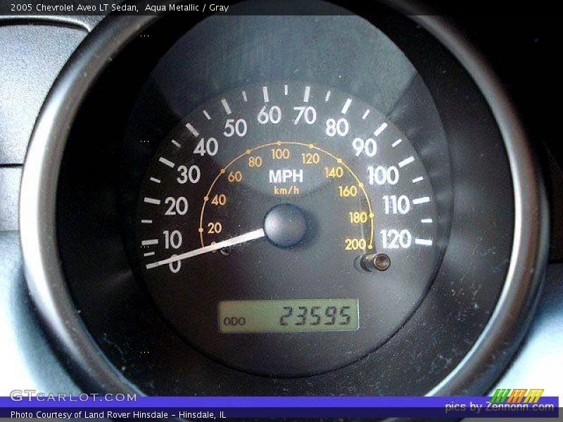 Aqua Metallic / Gray 2005 Chevrolet Aveo LT Sedan