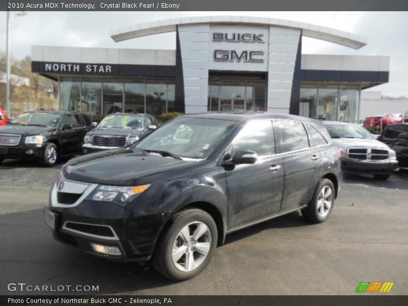 Crystal Black Pearl / Ebony 2010 Acura MDX Technology