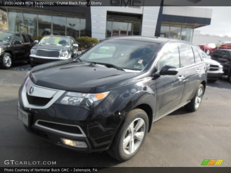 Crystal Black Pearl / Ebony 2010 Acura MDX Technology
