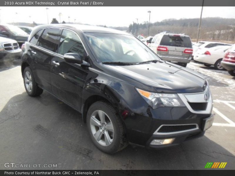 Crystal Black Pearl / Ebony 2010 Acura MDX Technology
