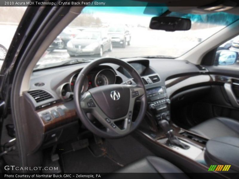 Crystal Black Pearl / Ebony 2010 Acura MDX Technology