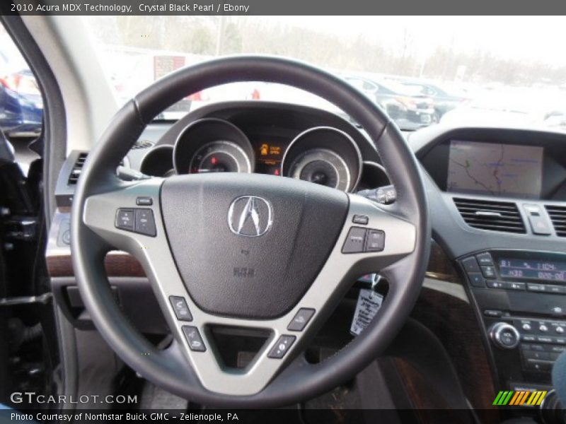 Crystal Black Pearl / Ebony 2010 Acura MDX Technology
