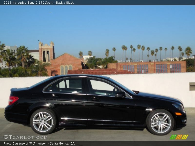 Black / Black 2013 Mercedes-Benz C 250 Sport