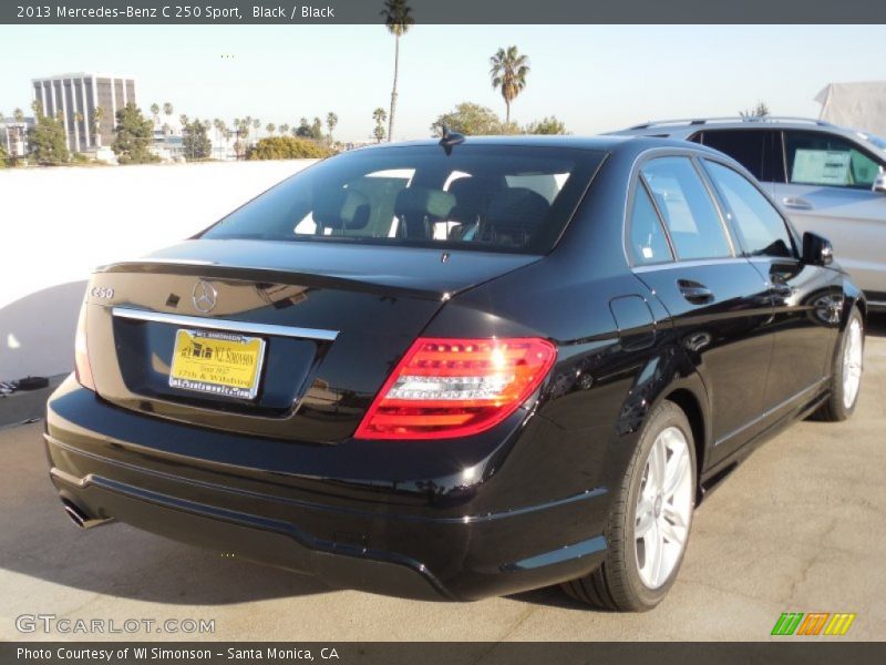 Black / Black 2013 Mercedes-Benz C 250 Sport