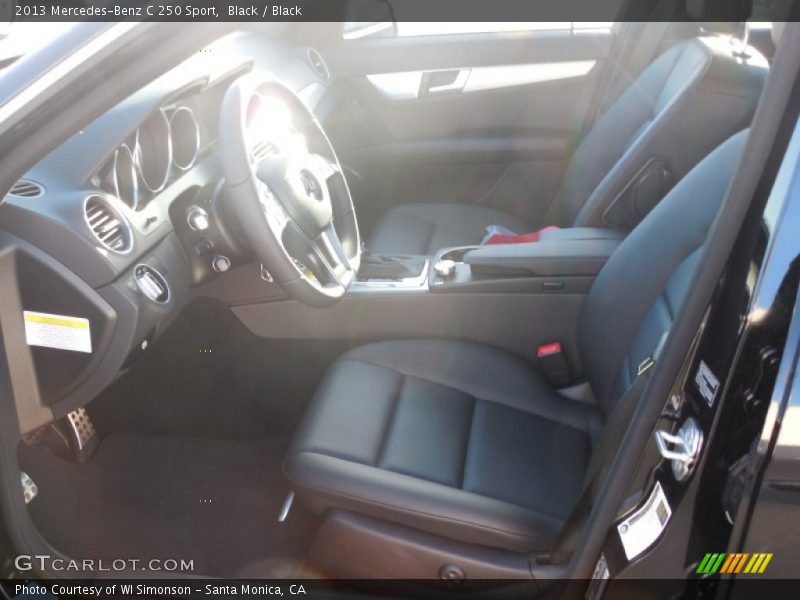 Black / Black 2013 Mercedes-Benz C 250 Sport