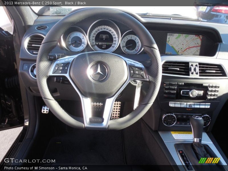 Black / Black 2013 Mercedes-Benz C 250 Sport